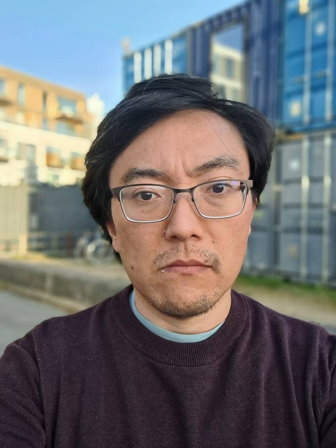 Caméra selfie en mode portrait