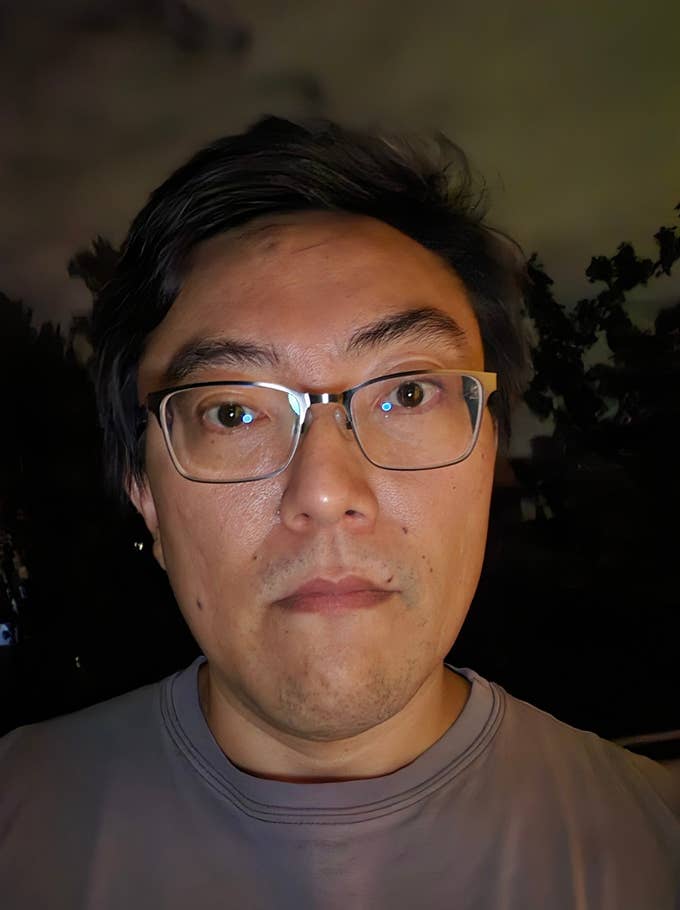 Samsung Galaxy Z Fold 5:Objectif selfie externe- Mode nuit