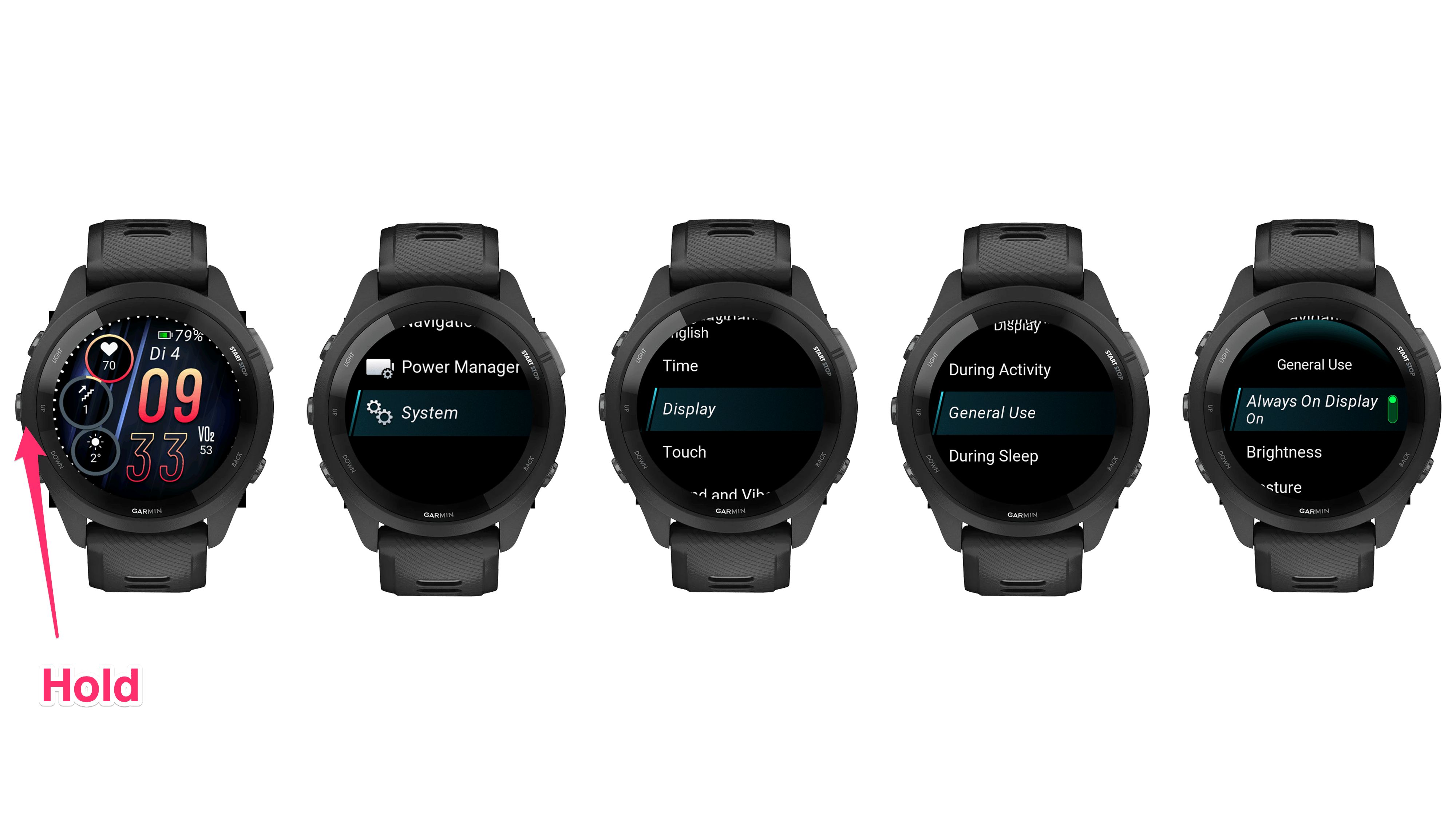 Always On Display Garmin