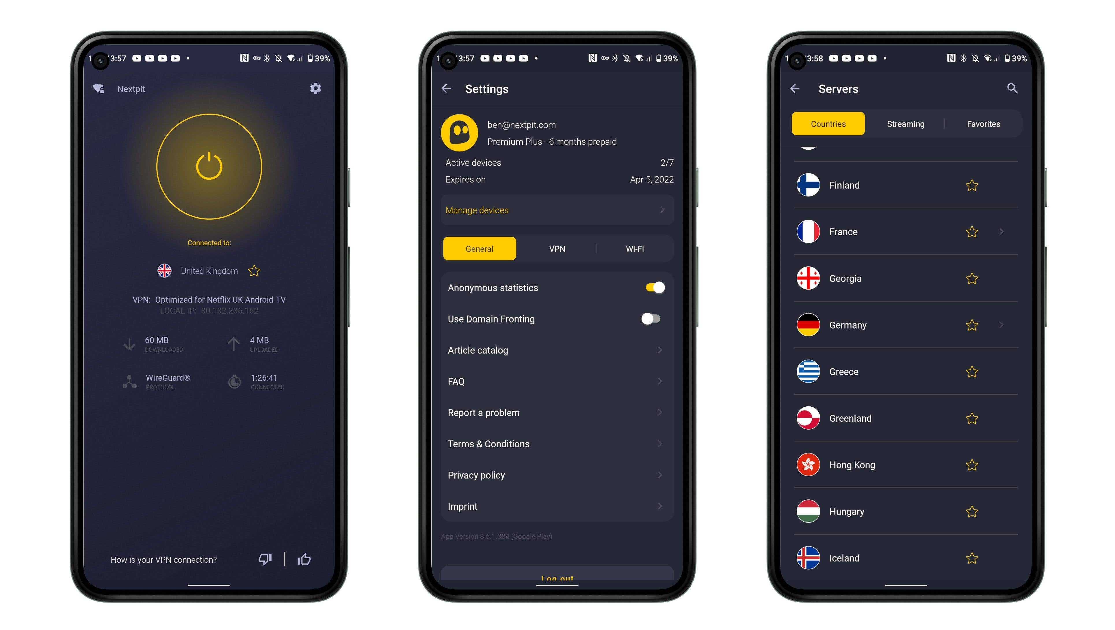 Android App Cyberghost NextPit