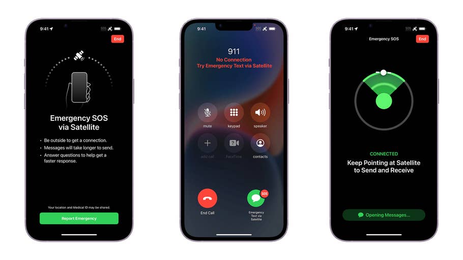 OS du0027urgence par satellite, iPhone 14 Pro