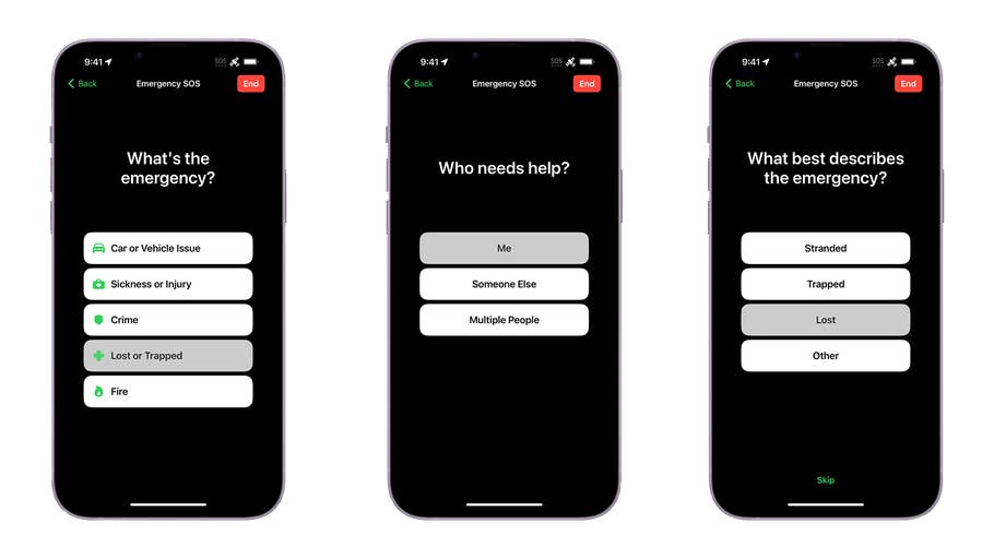 OS du0027urgence par satellite, iPhone 14 Pro