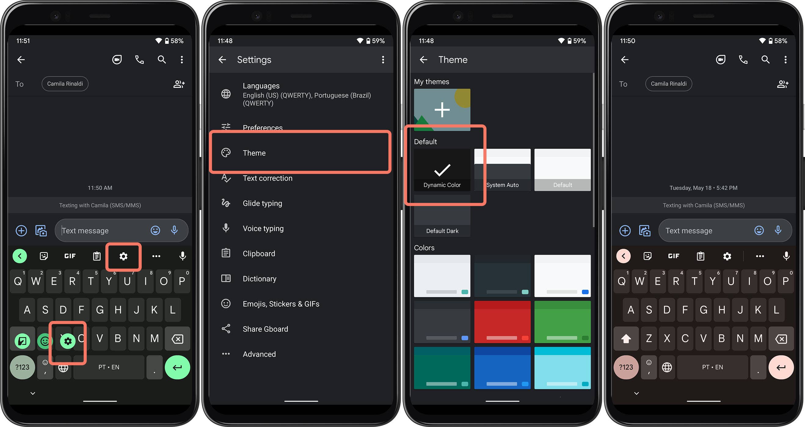 Gboard Android 12 set up