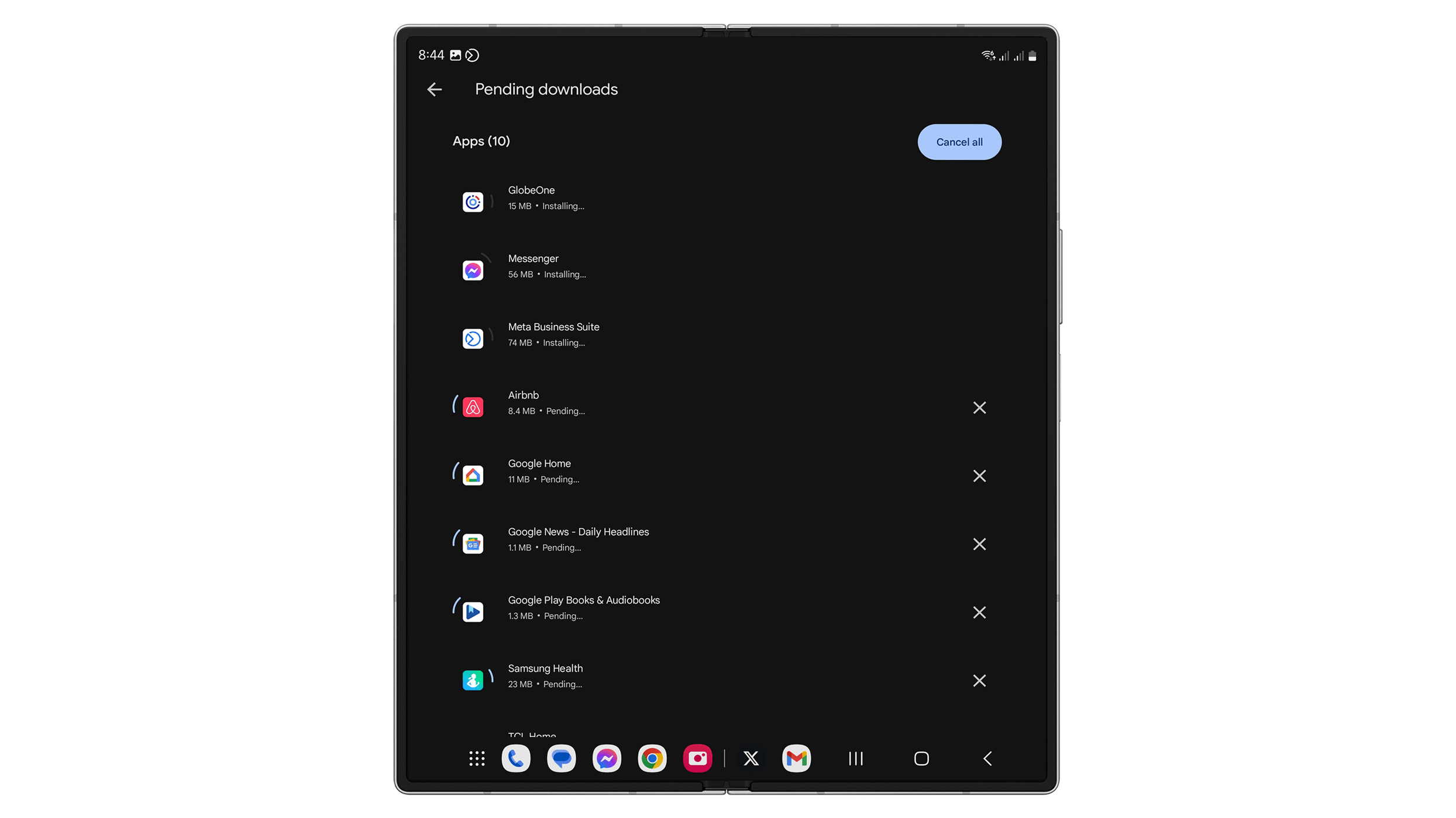 La fonction de mise à jour d'applications multiples de Google Play Store permet de télécharger et d'installer des mises à jour pour un maximum de trois éléments, d'après nos tests