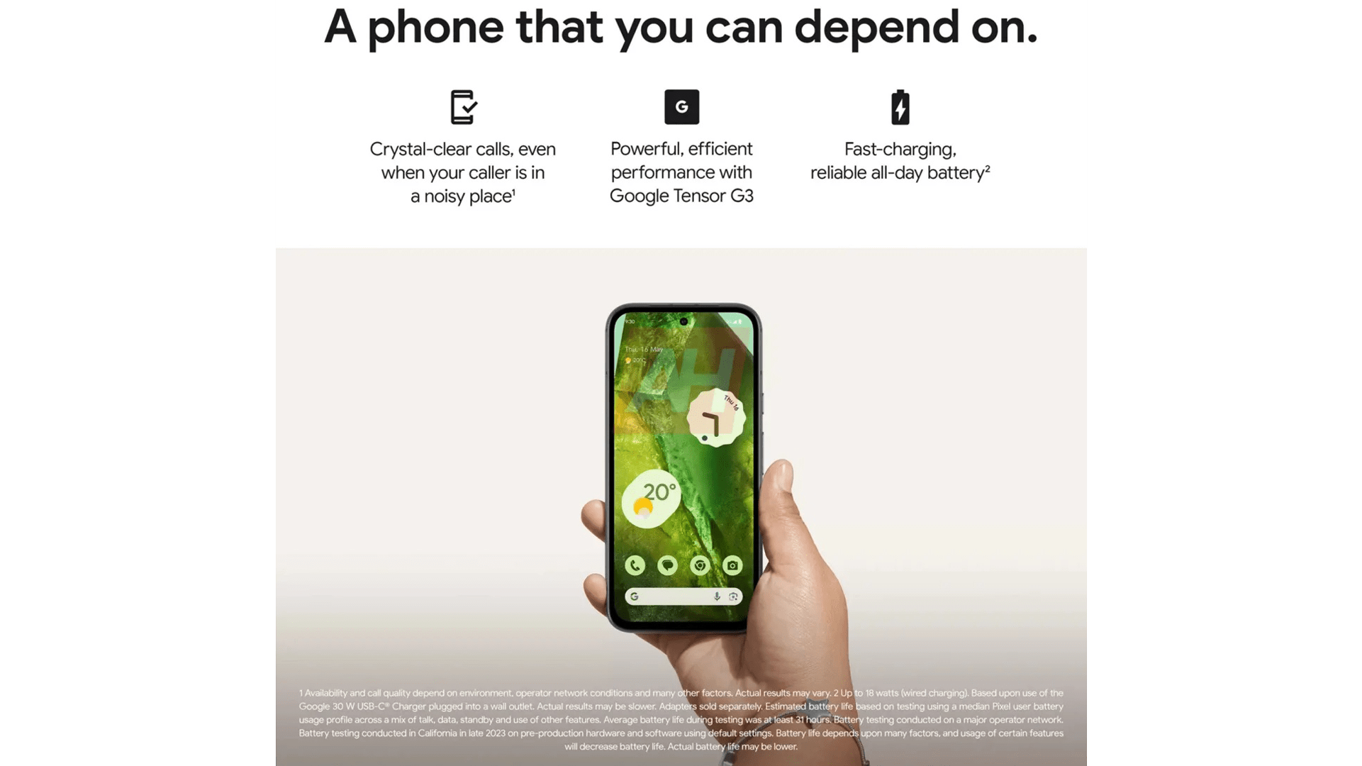 Une image du Google Pixel 8a