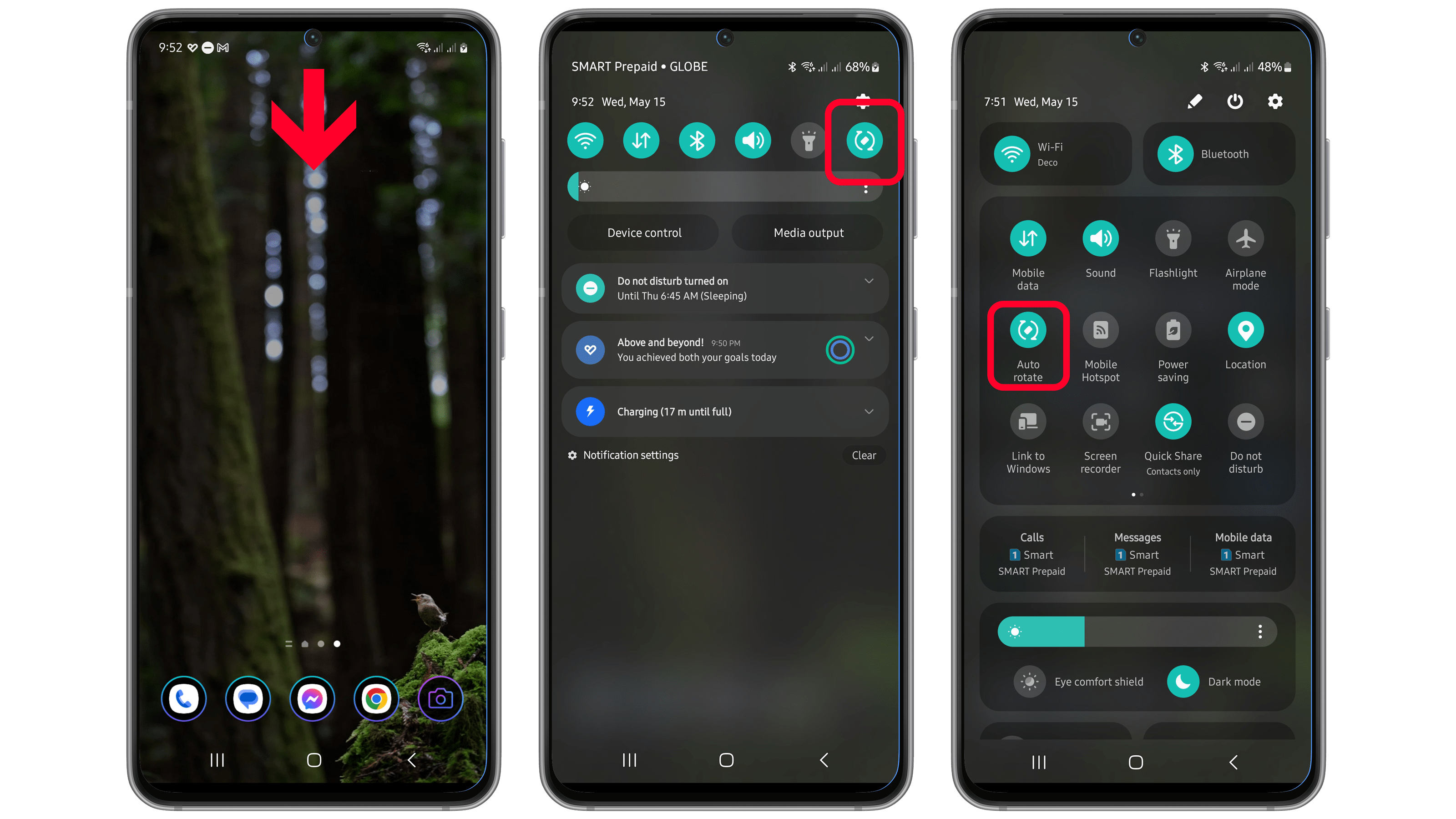 Comment utiliser la rotation automatique de l'écran sur les téléphones Samsung Galaxy