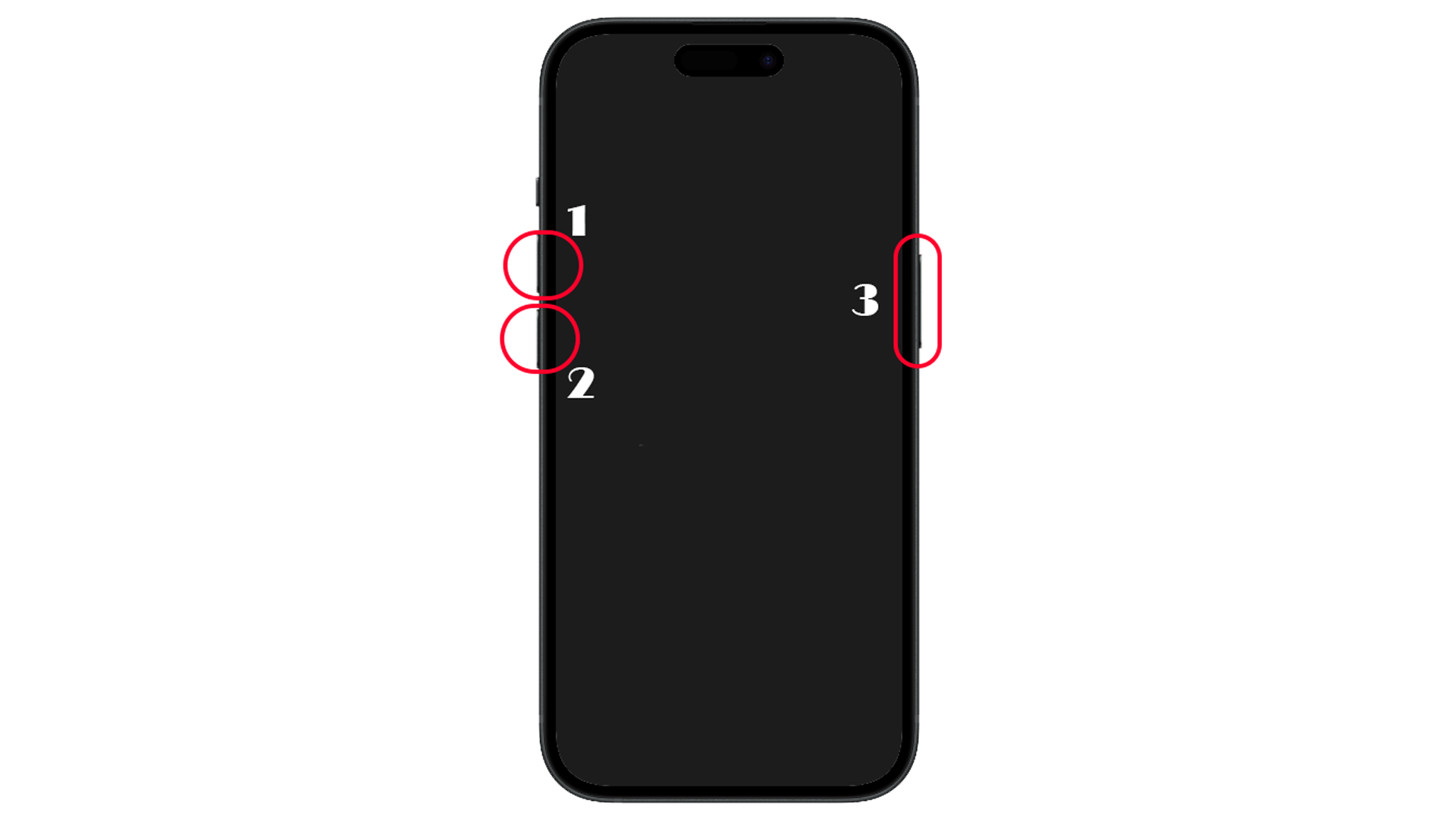 Appuyez brièvement sur le bouton d'augmentation du volume, puis sur le bouton d'abaissement du volume, tout en maintenant le bouton latéral enfoncé.