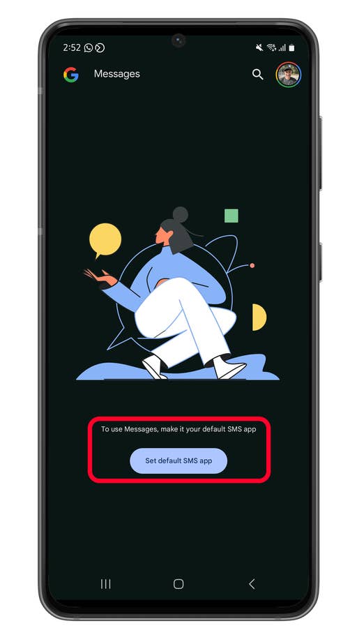 Comment migrer de Samsung Messages vers Google: Étape 1