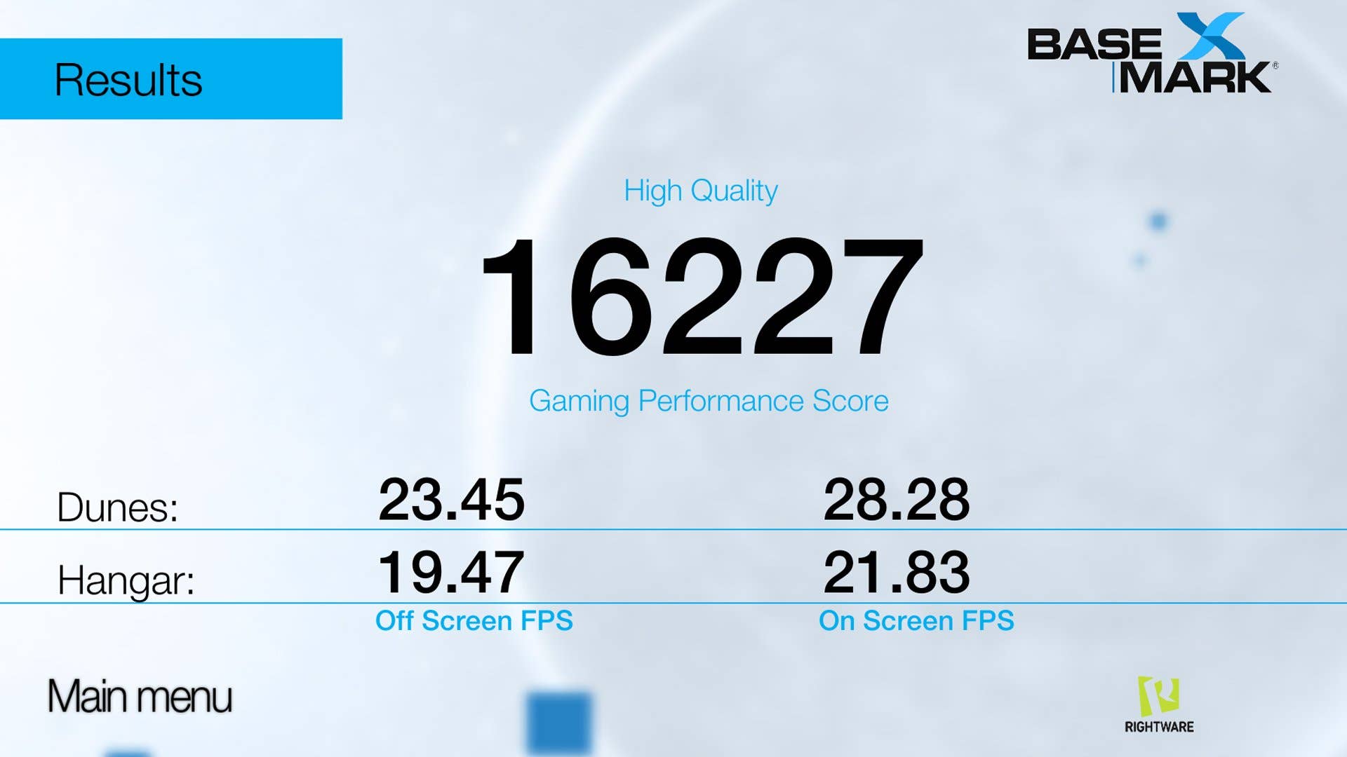 Huawei Mate 8 Basemark X high