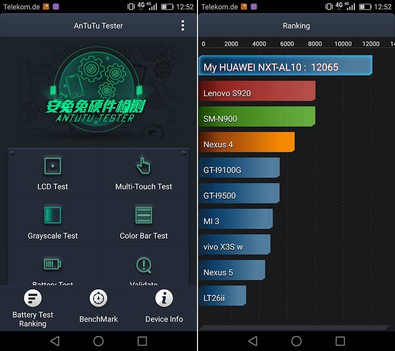 Huawei Mate 8 Benchmark Battery