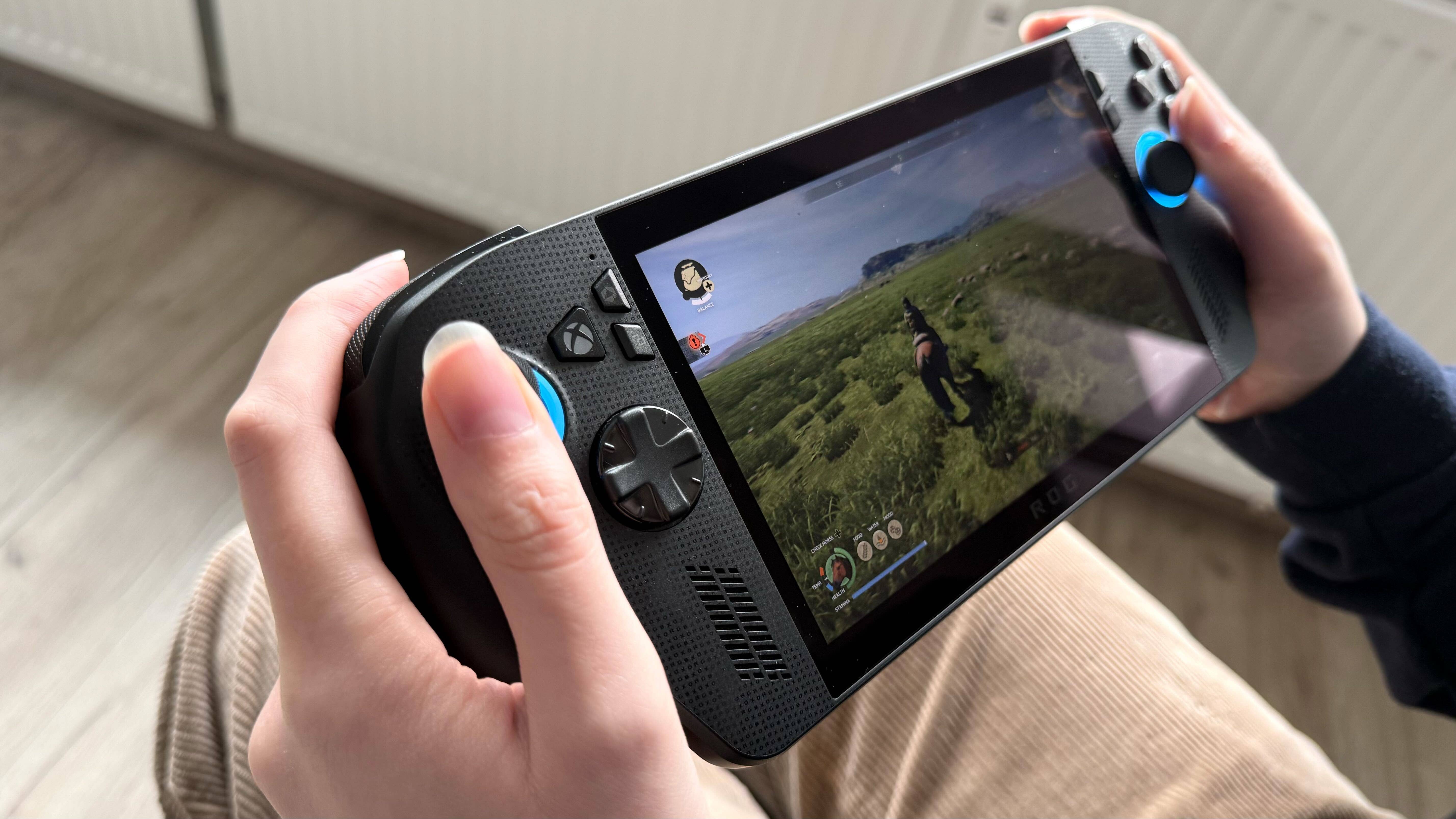 Une démo de jeu fonctionnant sur la ROG Xbox Ally X.