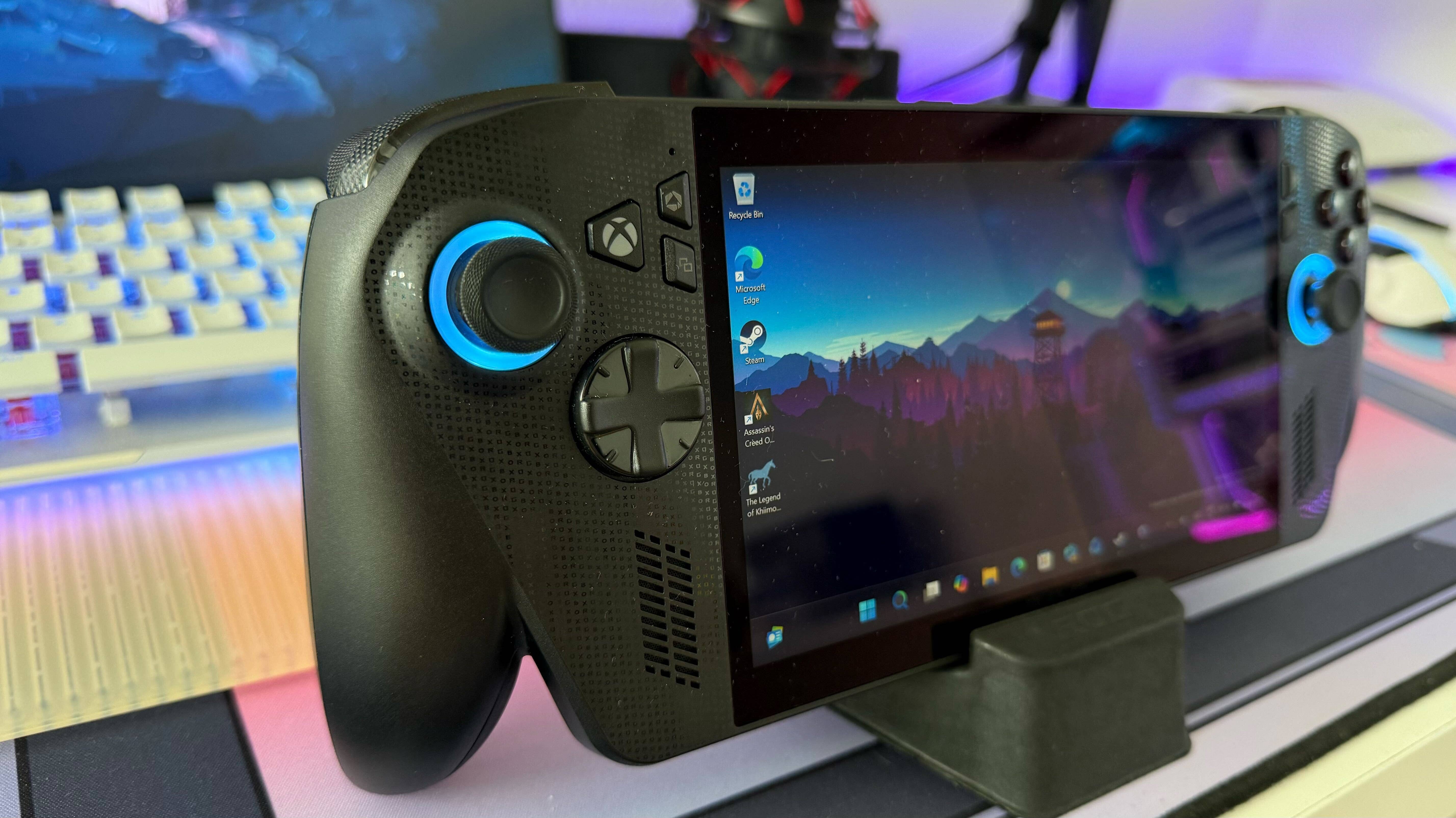 La poignée du contrôleur de la ROG Xbox Ally X.