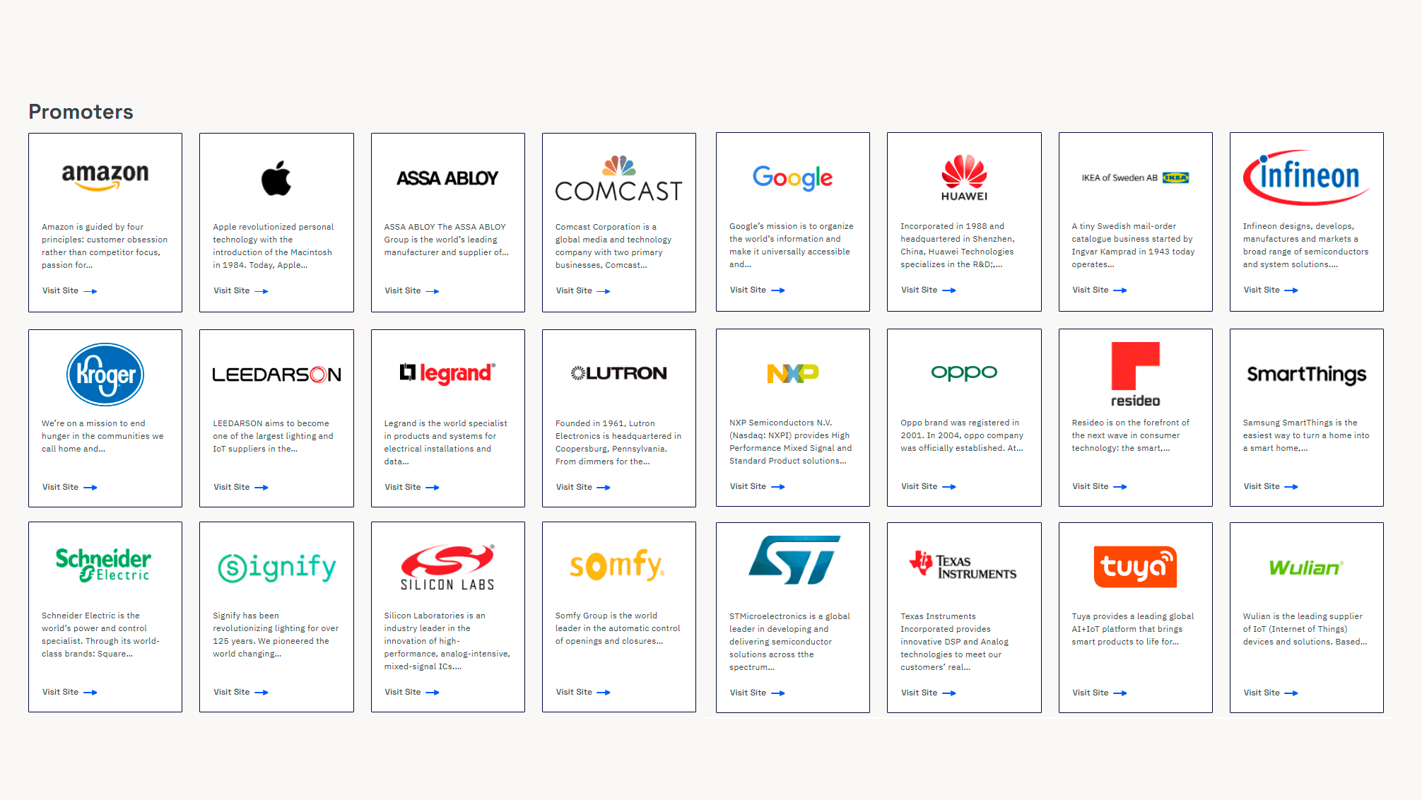 Matter promoter group