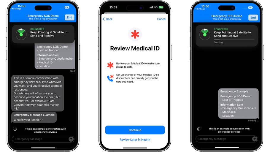 OS du0027urgence par satellite, iPhone 14 Pro