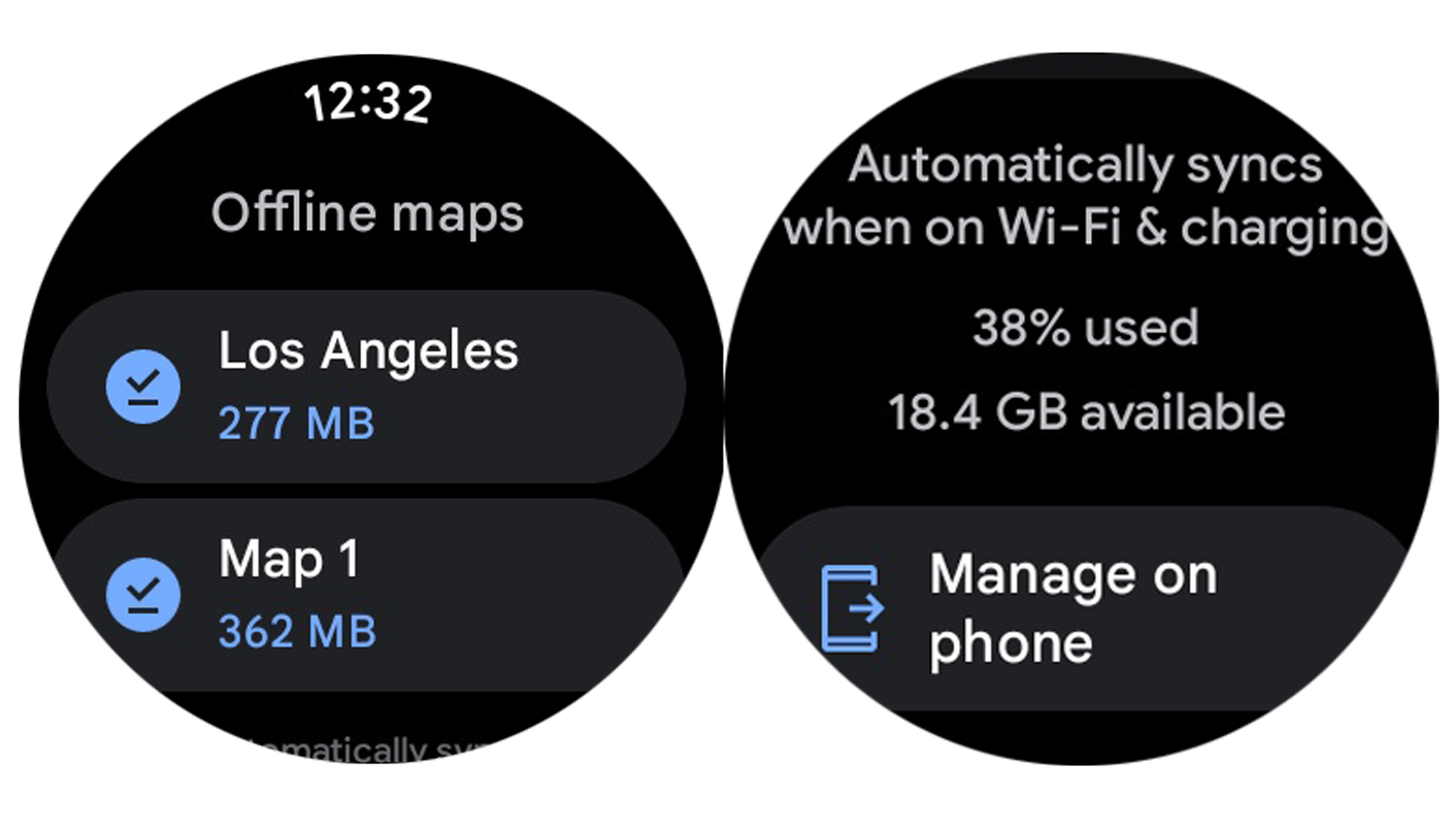 La synchronisation des des cartes hors ligne