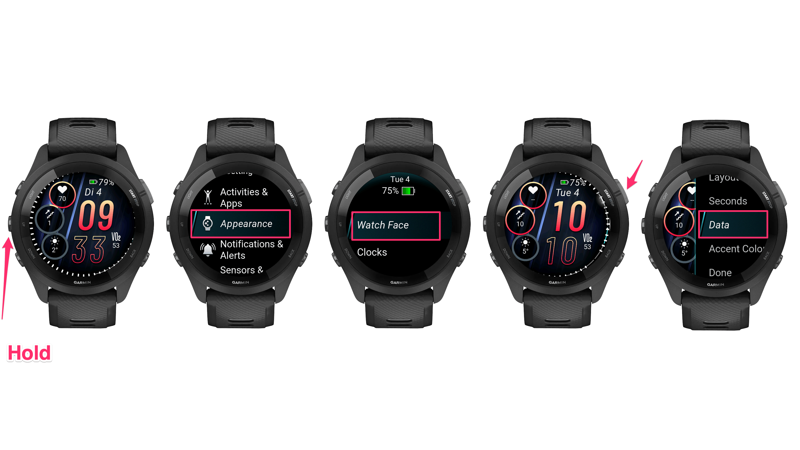 Cadrans smartwatchs Garmin