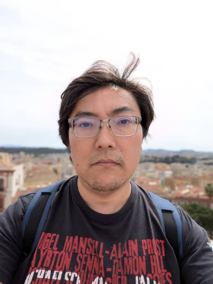 Google Pixel 9a: Selfie ultra-grand angle - Mode portrait