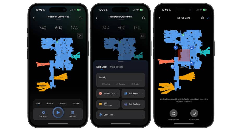 Captures du0027écran de lu0027application Roborock