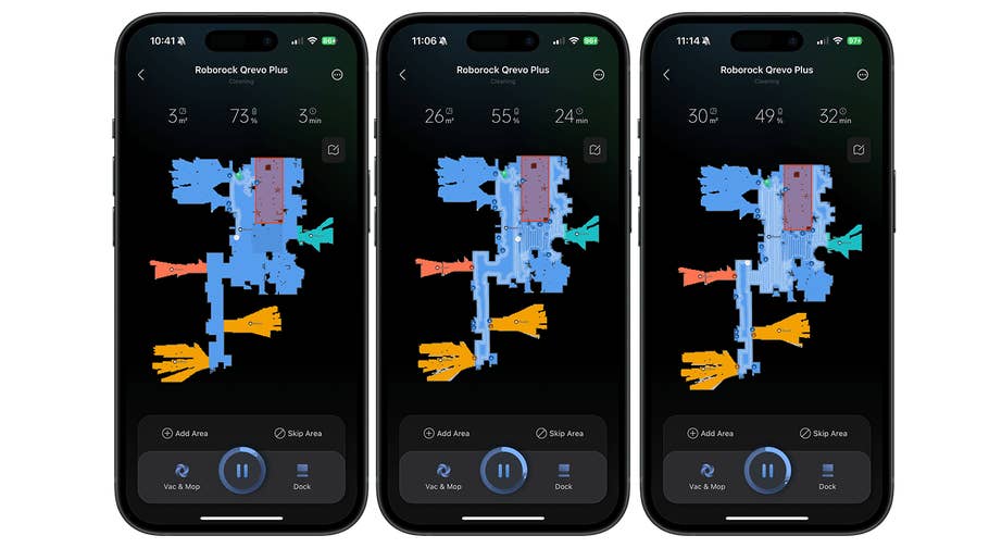 Captures du0027écran de lu0027application Roborock
