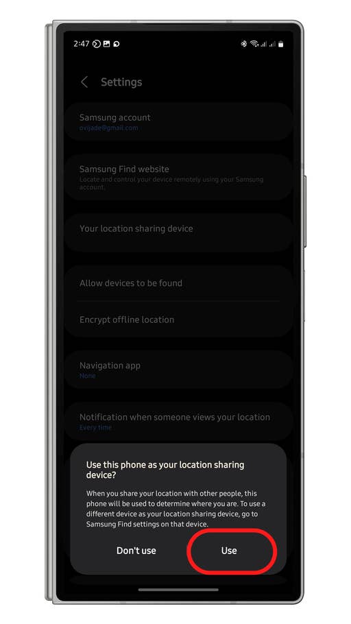 Comment partager votre position avec lu0027application Find de Samsung