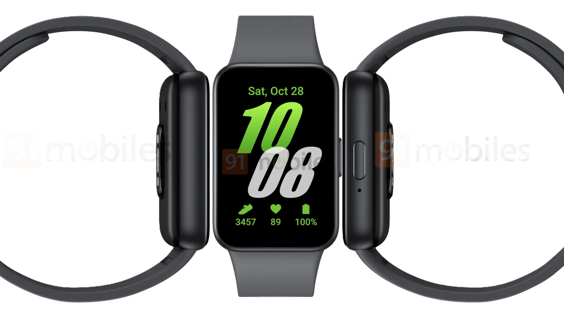 Le Galaxy Fit 3 de Samsung en noir/graphite / © 91Mobiles