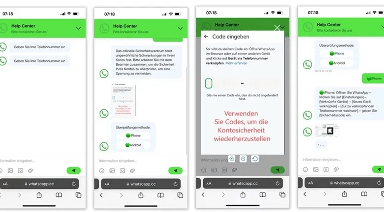 Capture d'écran de WhatsApp.