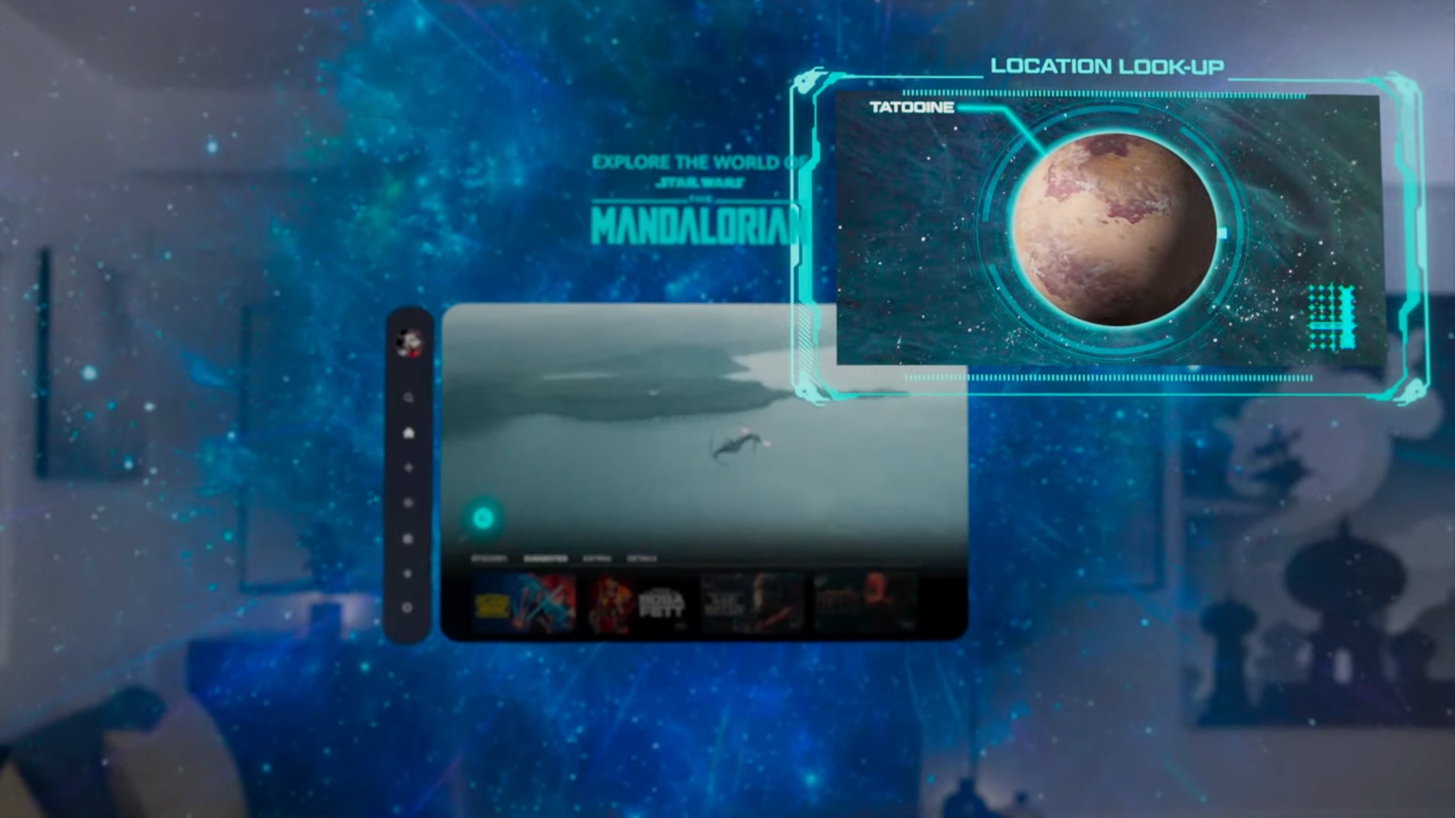 Apple Vision Pro interface Disney+