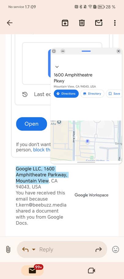 Capture du0027écran du Honor Magic V3 montrant la fonction Magic Text