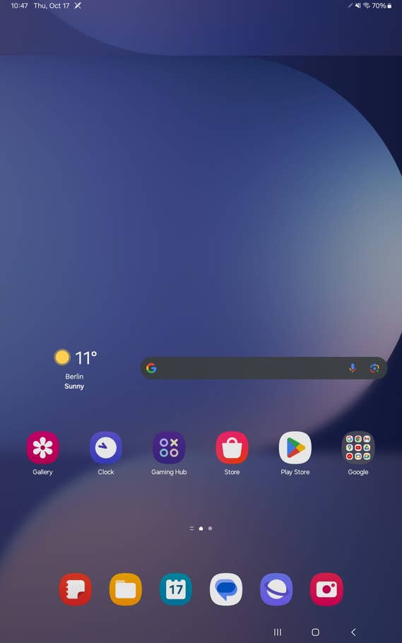 Samsung Galaxy Tab S10+ - Captures du0027écran et photos de test