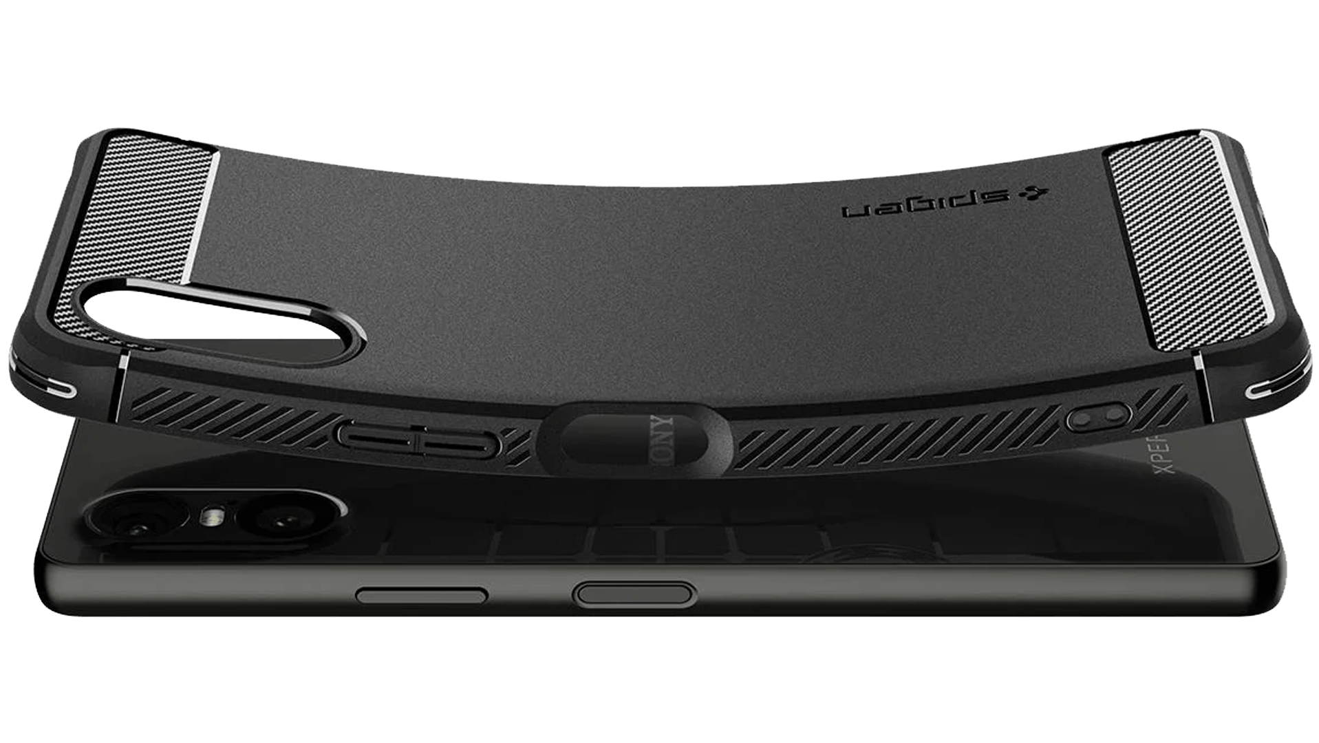 Un visuel 3D d'une coque du fabricant Sprigen censée avoir été conçue pour le prochain Sony Xperia 5 VI.