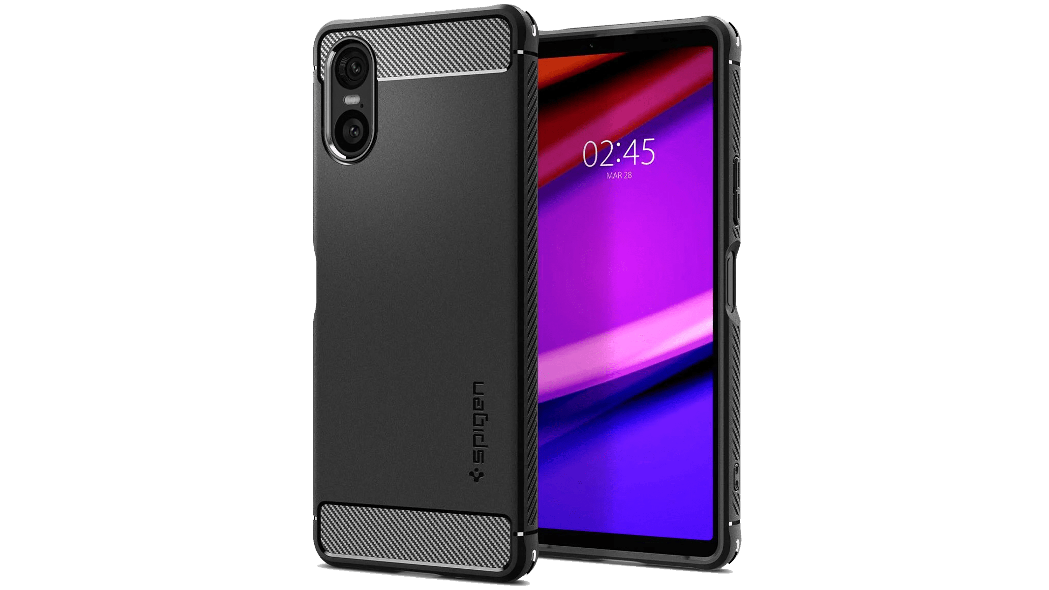 Un visuel 3D d'une coque du fabricant Sprigen censée avoir été conçue pour le prochain Sony Xperia 5 VI et qui montre l'absence d'un bouton de déclencheur physique.