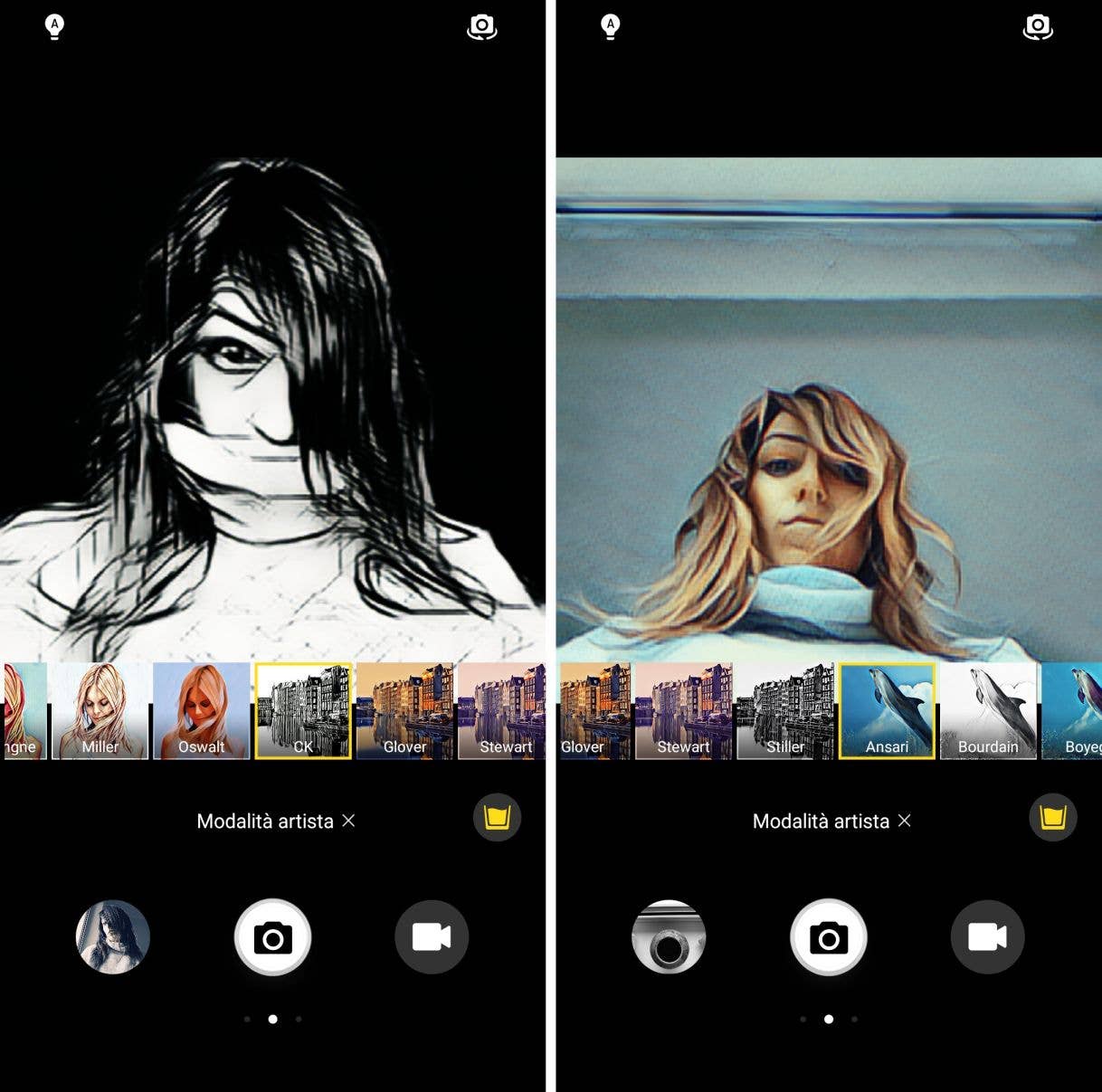 View10 artistic mode