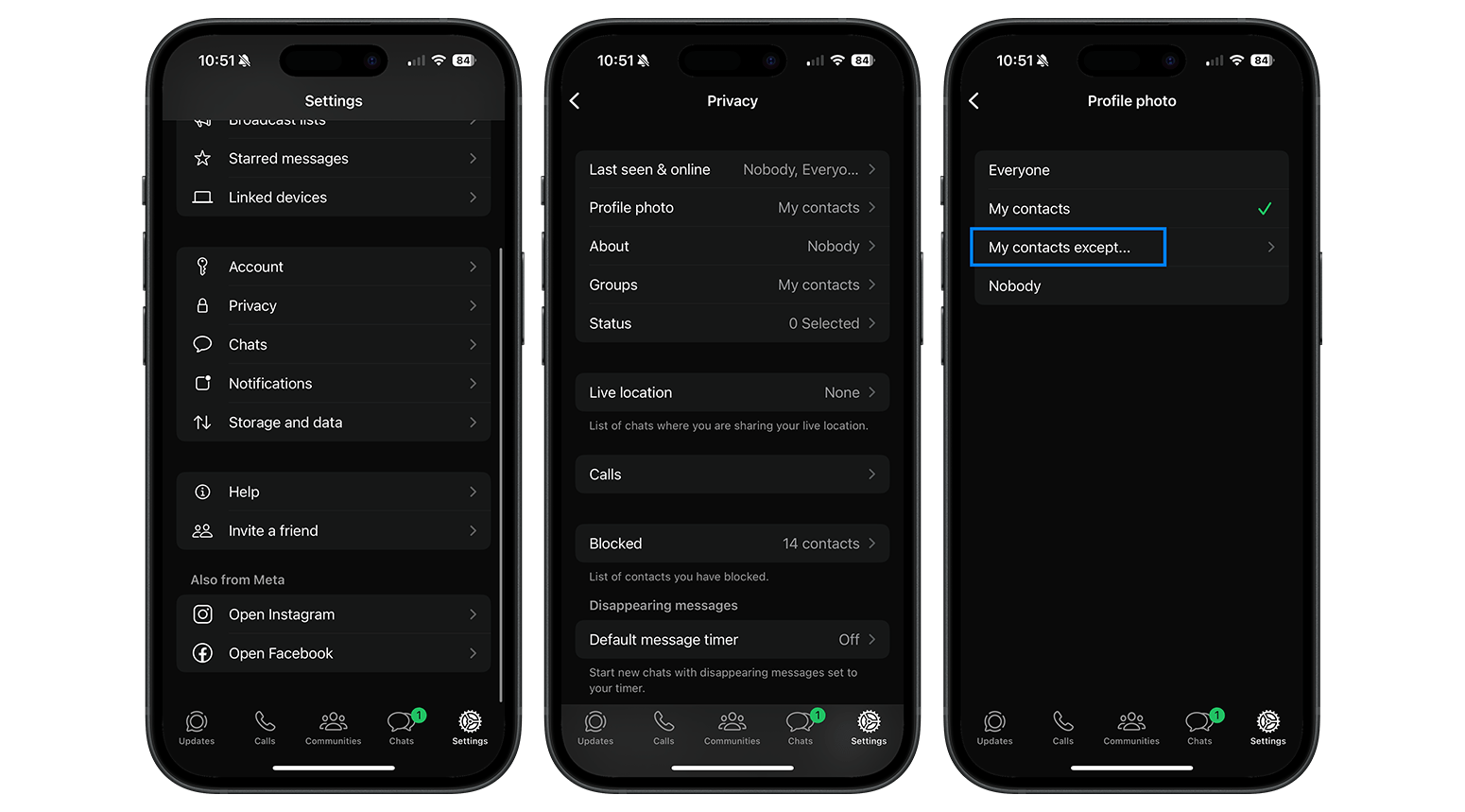 Comment masquer votre photo de profil à certains contacts seulement