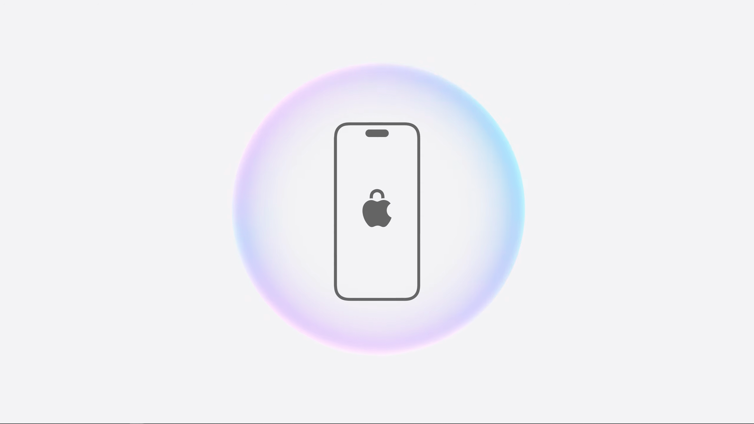 Un visuel d'Apple censé mettre en valeur la sécurité d'iOS 18 et des données traitées par les fonctions d'IA.