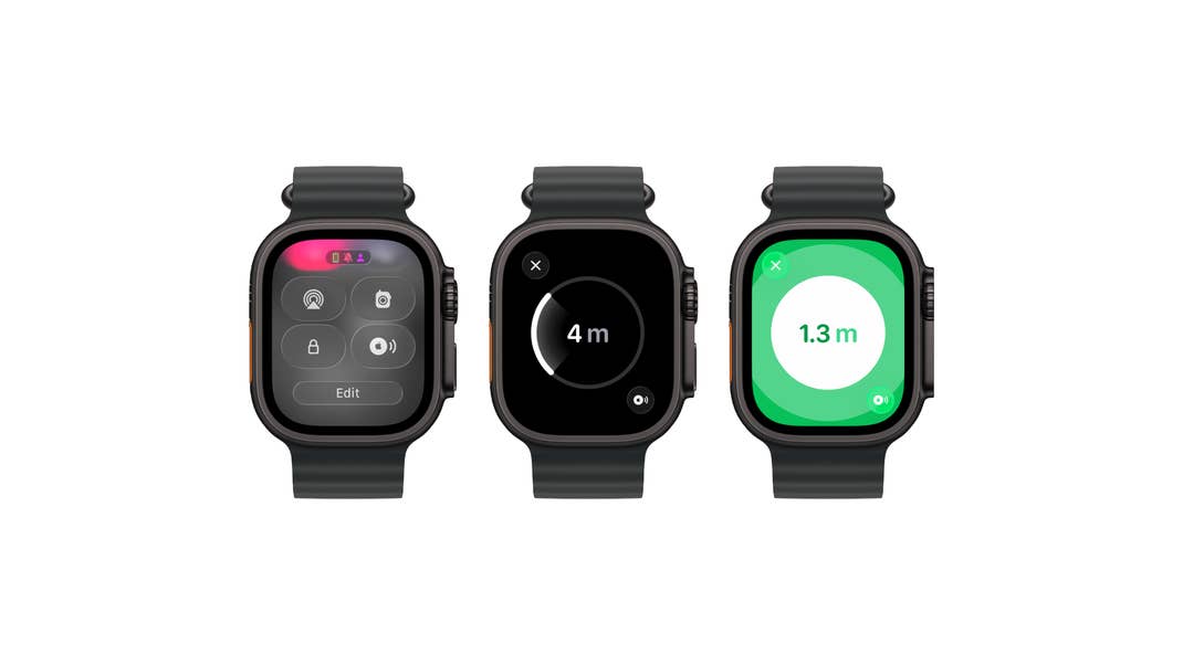 You start "Precision Finding" for AirTags 2 via Control Center