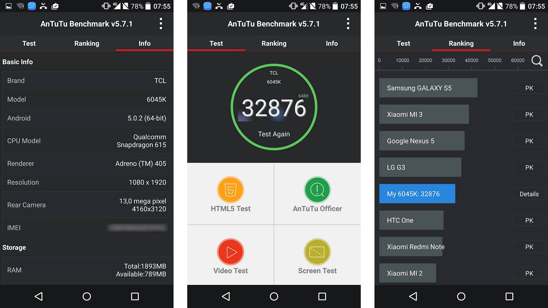 alcatel onetouch idol 3 benchmark
