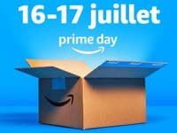 Un visuel indiquant les dates du Prime Day 2024 en France, du 16 au 17 juillet 2024.