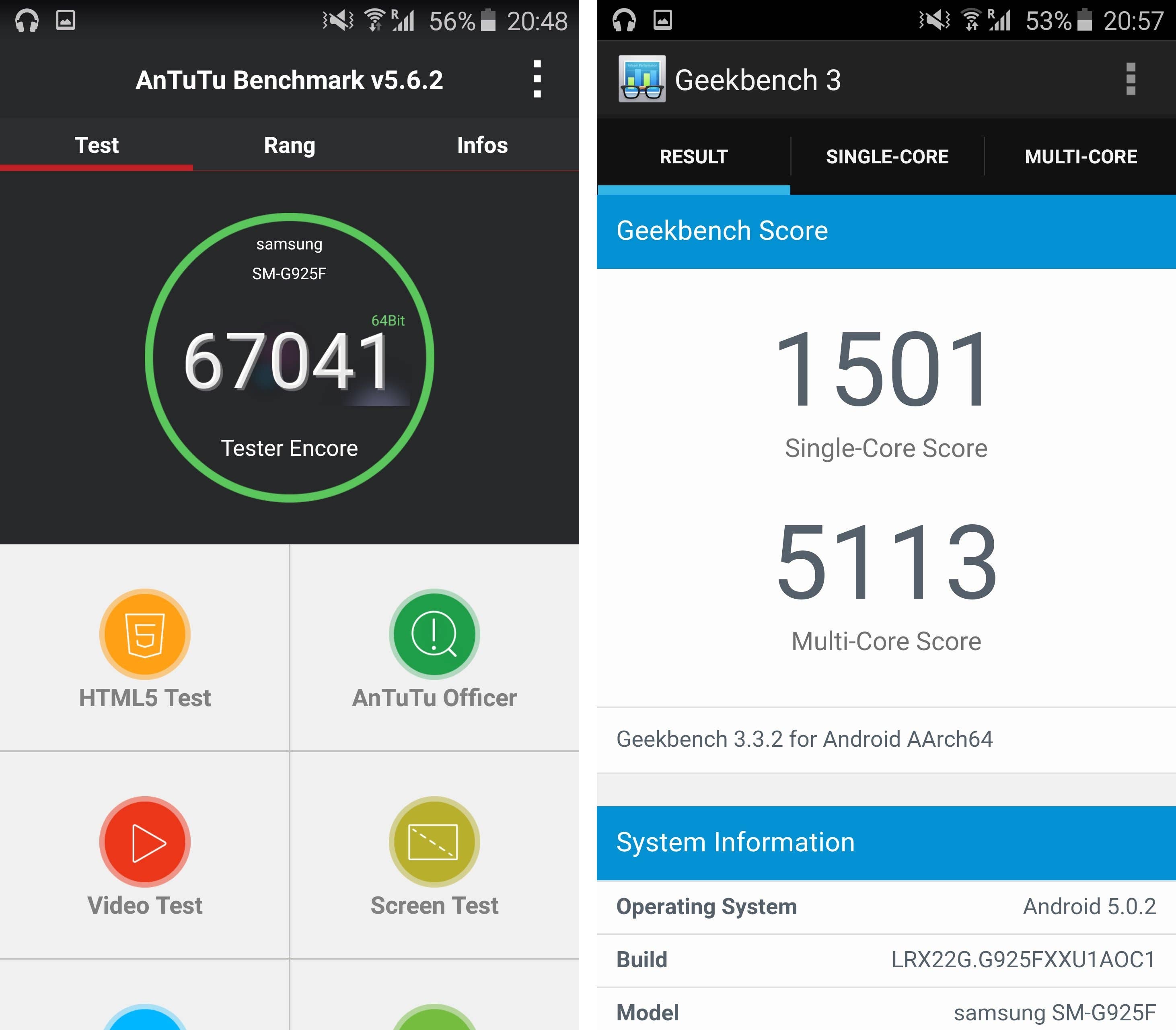 android samsung galaxy s6 edge benchmark antutu geekbench 3 01