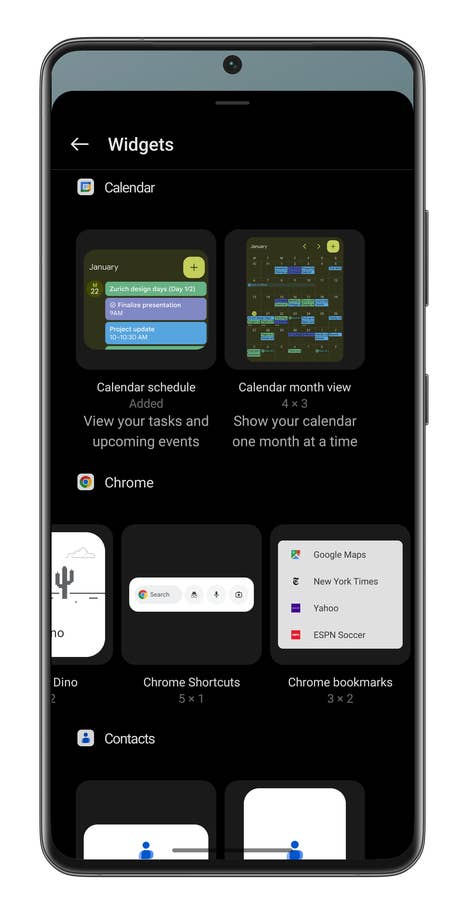 Captures du0027écran raccourcis Android