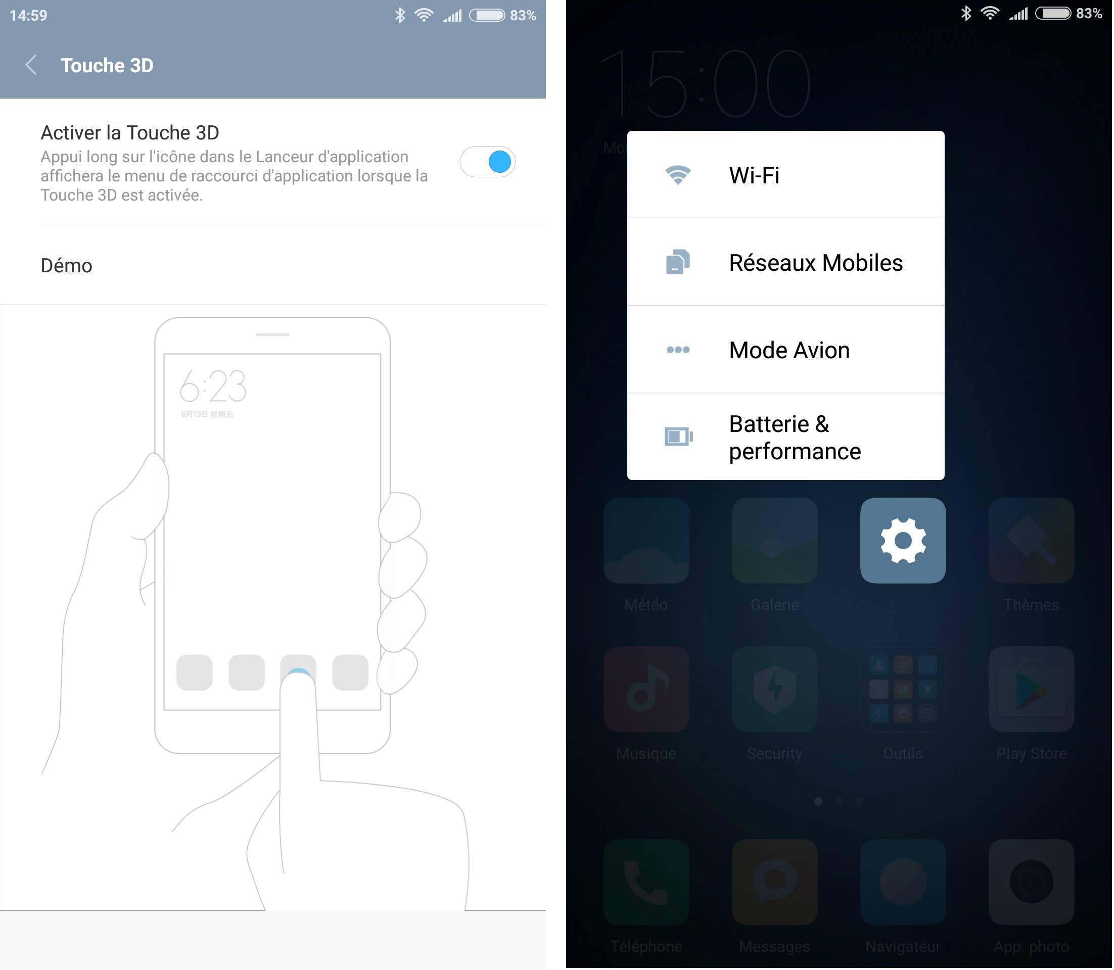 androidpit FR 3d touch xiaomi mi5s