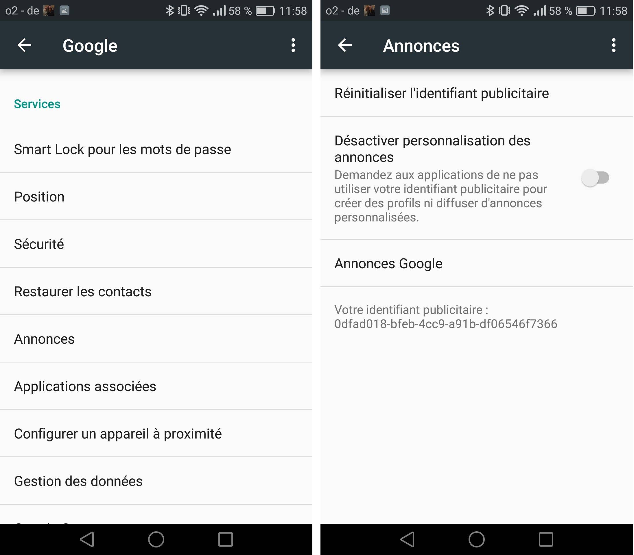 androidpit FR reset advertising id
