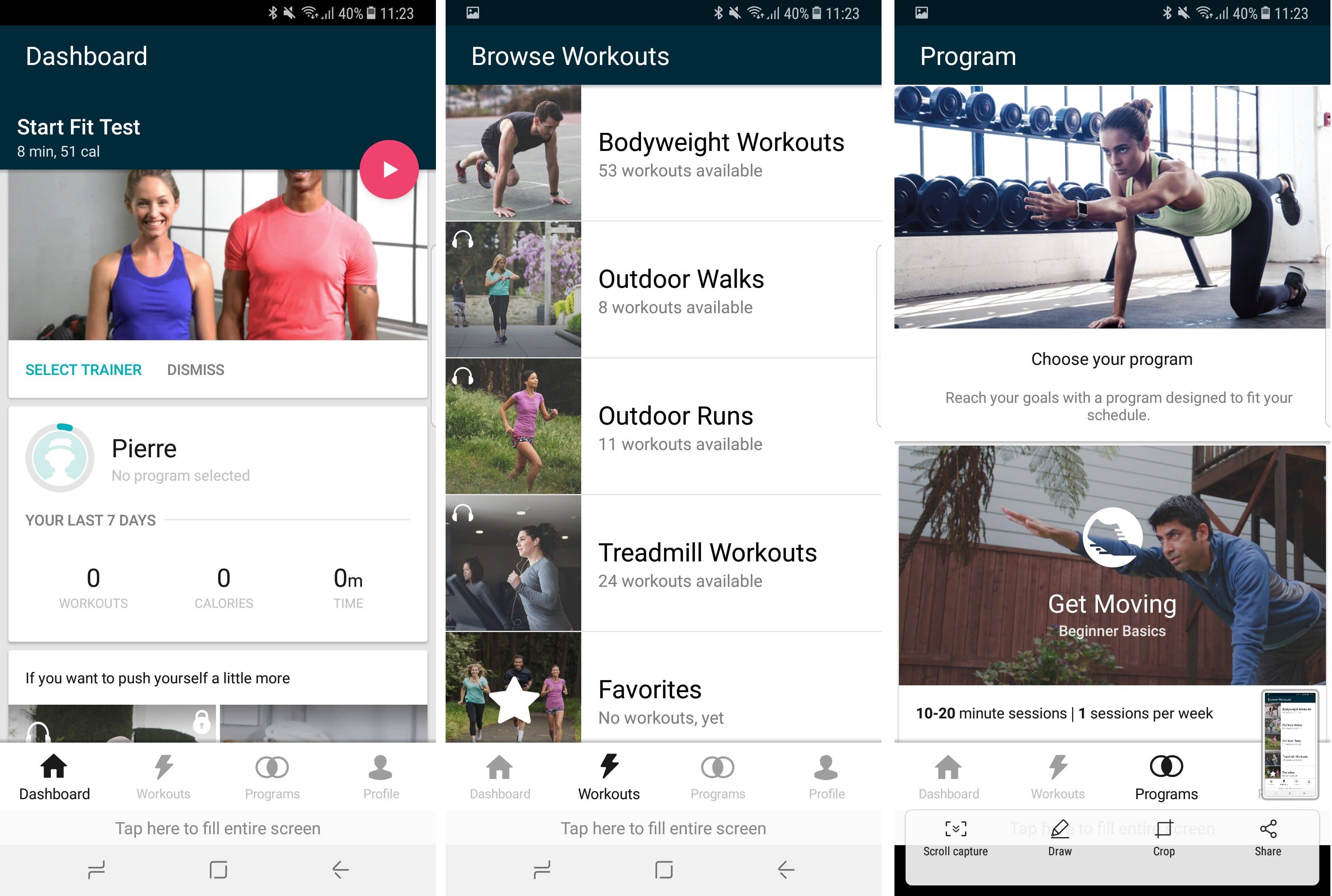 androidpit fitbit coach