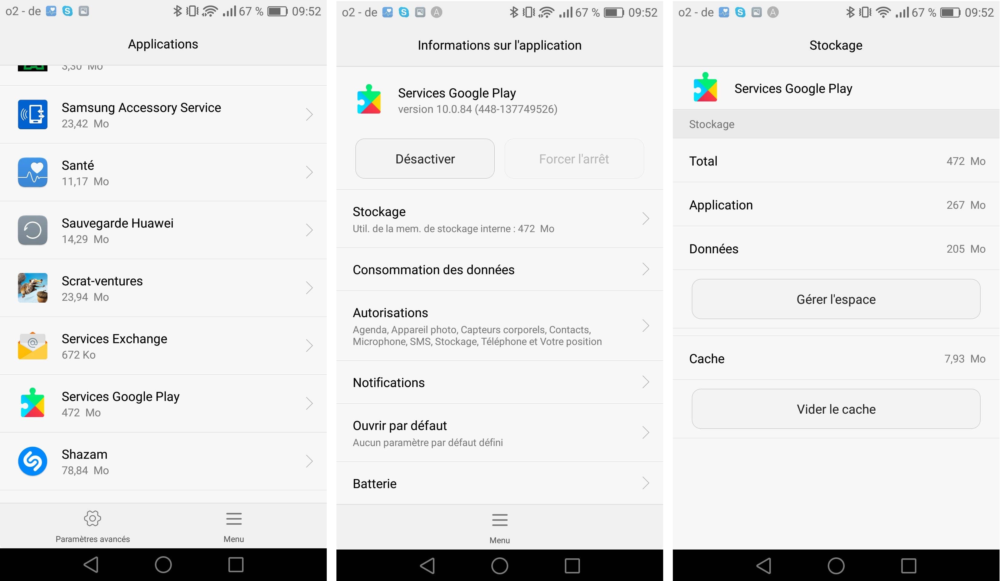 androidpit fr vider cache google play services