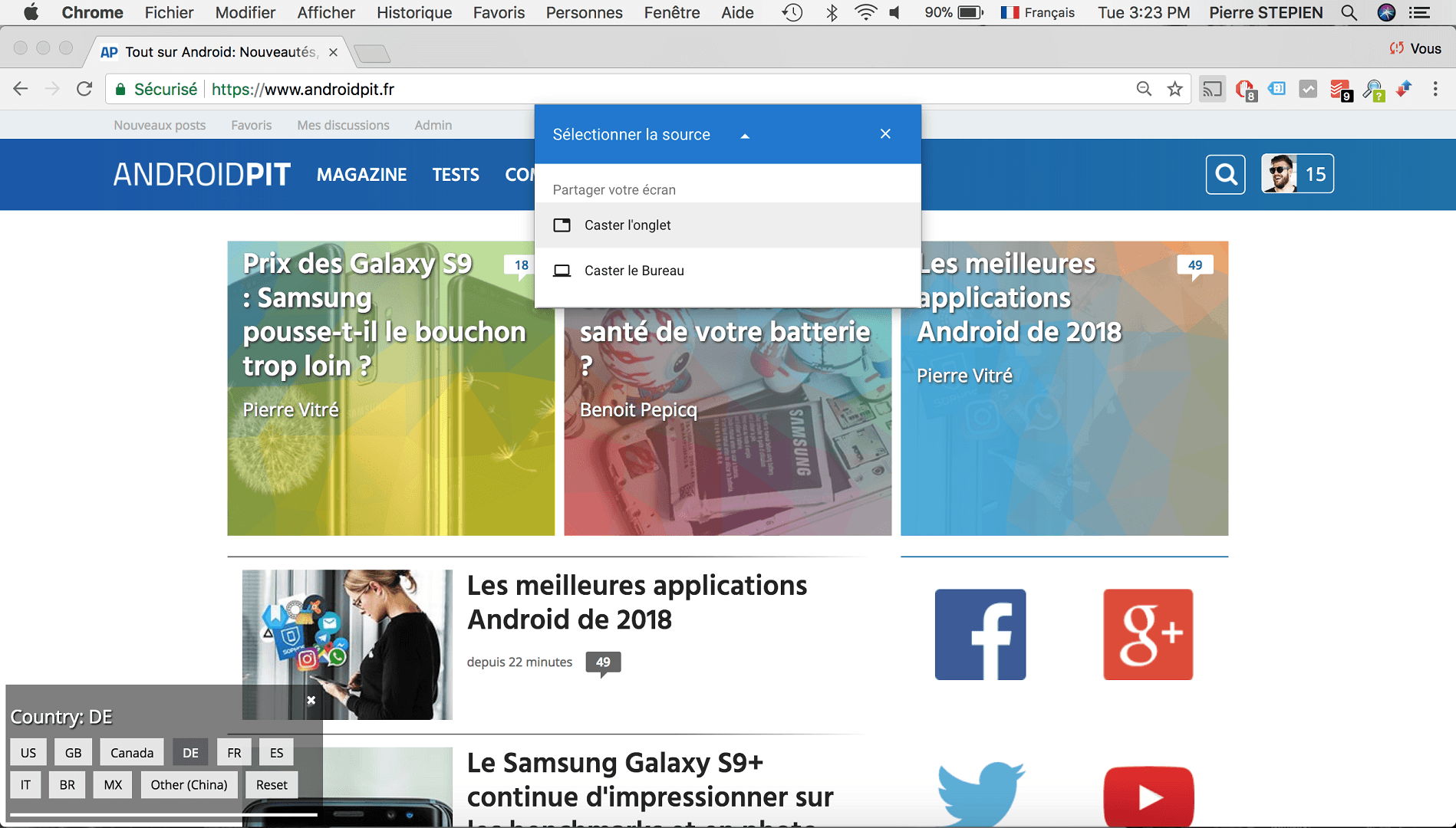 androidpit options cast