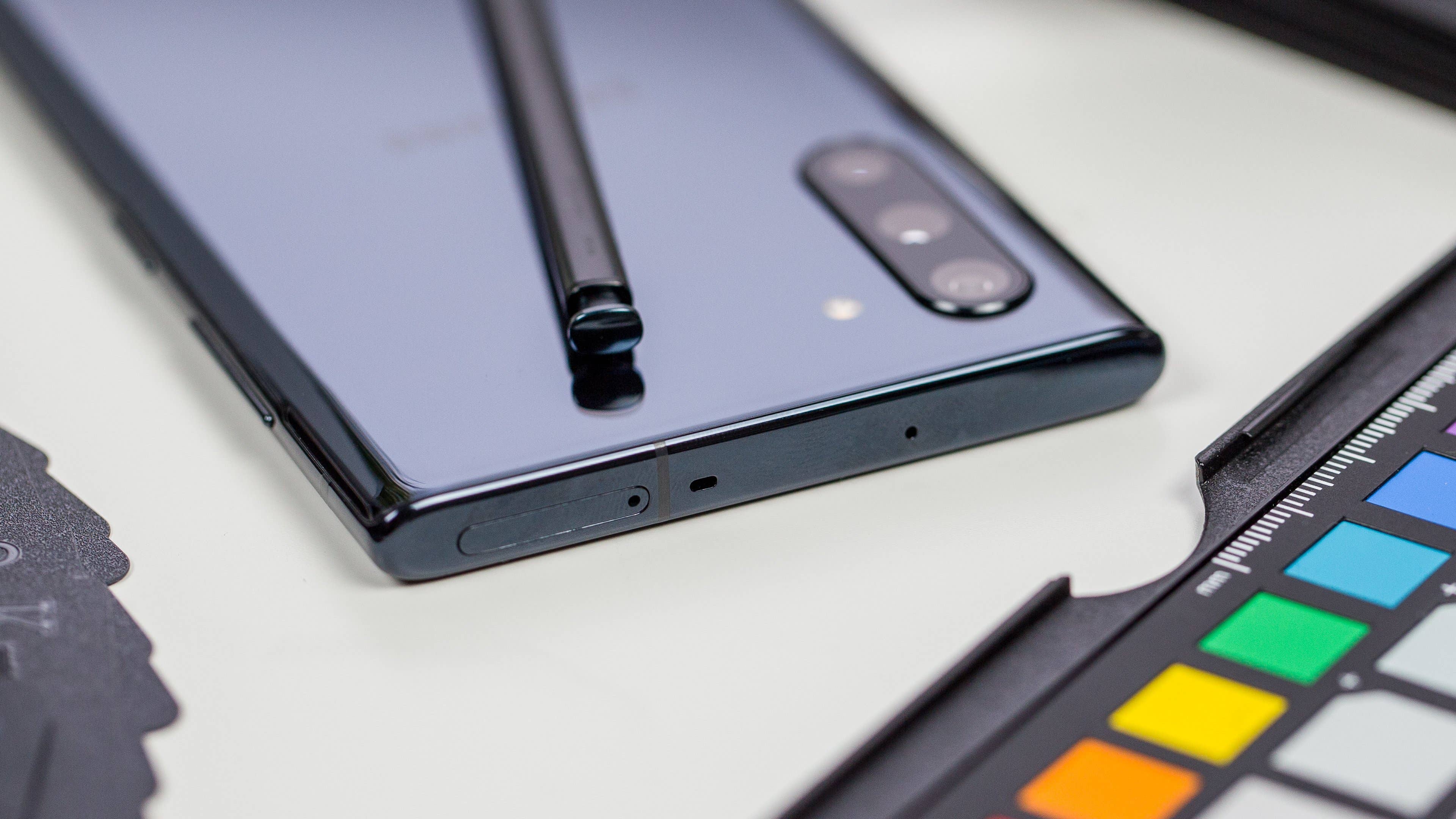 androidpit samsung galaxy note 10 top slot