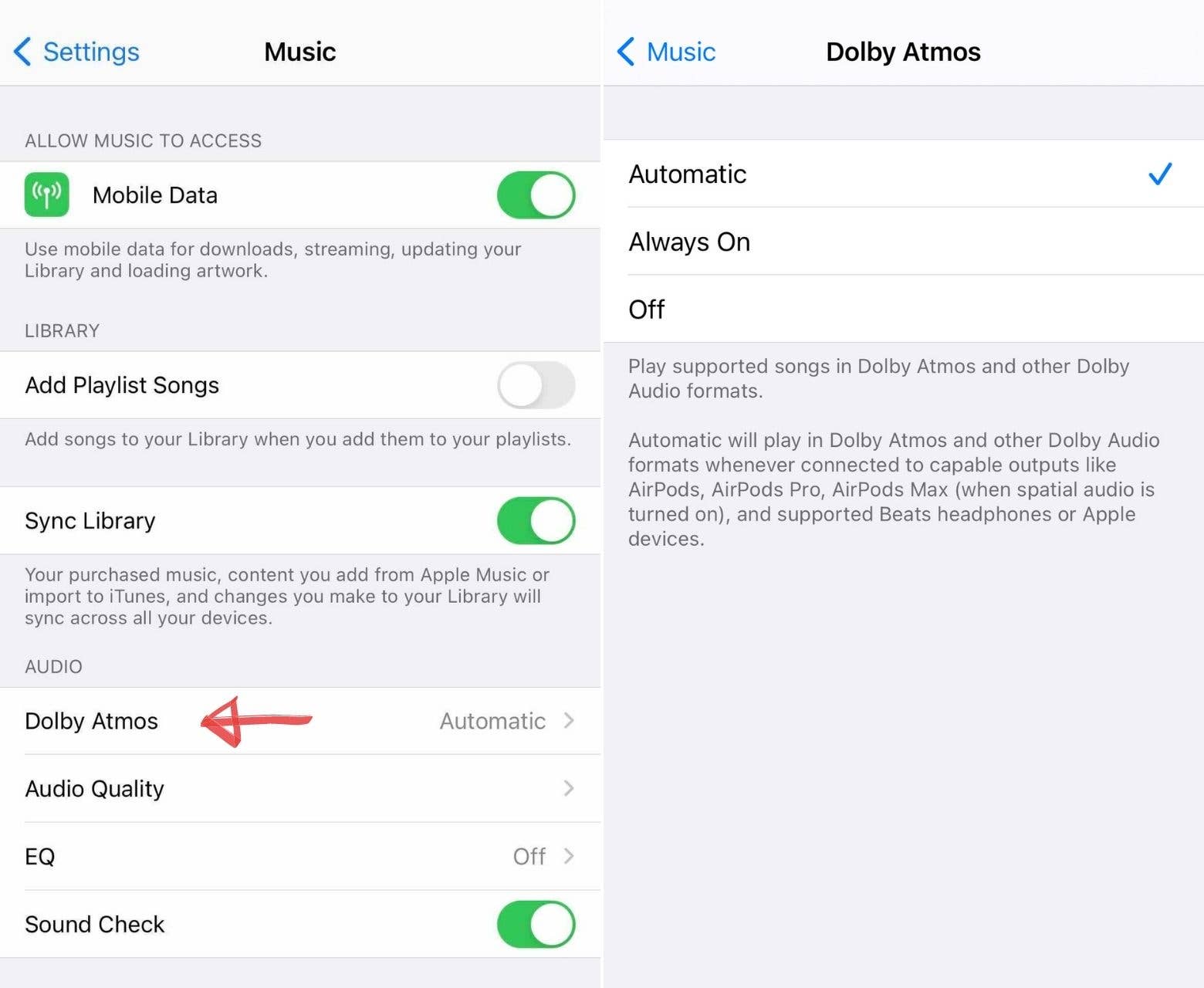 apple music how to spatial audio dolby atmos quality ENG