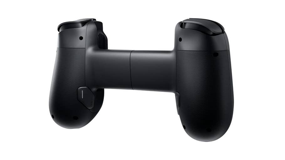 Manette de jeu Backbone Pro noire, montrant les poignées et les boutons vus de dessus.
