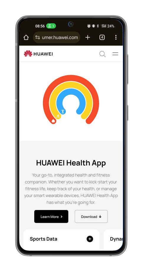 Captures du0027écran application Huawei Health