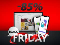 Une affiche promotionelle de pCloud pour le Black Friday 2023