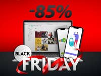 Une affiche promotionelle de pCloud pour le Black Friday 2023